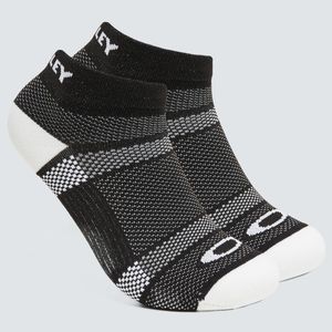 Media Oakley UNISEX RIBBED ELLIPSE SHORT SOCKS Negro