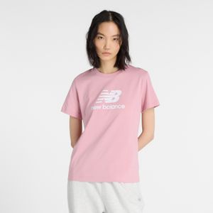 Remera New Balance Mujer Nb Jersey Stacked Logo T-Shirt Rosa