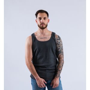 Camisilla Double O Hombre Camisilla Rib Gris Oscuro