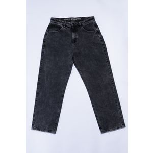Jeans Double O Hombre Jean Baggy Fit Negro T Medio
