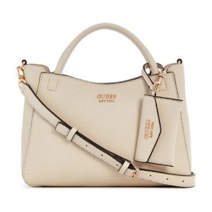 Cartera Guess Mujer Brenton Sml Girlfriend Satchel Beige