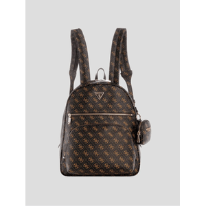 Mochila Guess Mujer Power Play Ii Quattro G Large Tech Backpack Marron