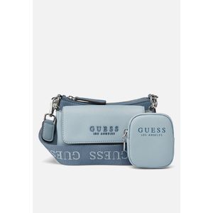 Bandolera Guess Mujer Abbie Mini Crossbody Top Zip Celeste