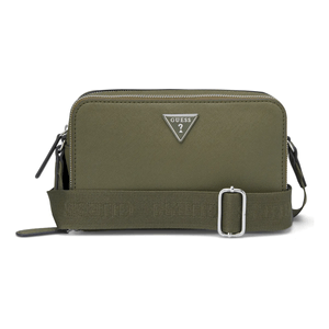 Bandolera Guess Mujer Viviette Mini Dbl Zip Crossbdy Verde Oscuro