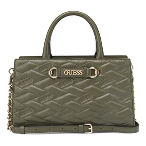 Cartera Guess Mujer Briella Satchel Verde Oscuro