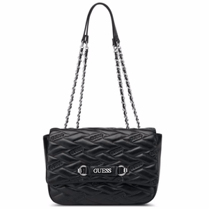 Bandolera Guess Mujer Briella Flap Crossbody Negro