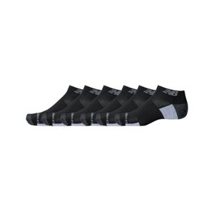 Media New Balance Unisex CUSHIONED LOWCUT 6PACK Negro
