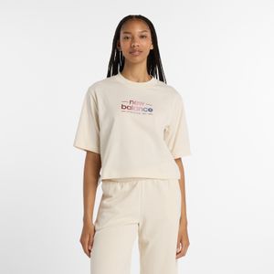 Remera New Balance Mujer REIMAGINED RELAXED T-SHIRT Beige