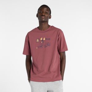 Remera New Balance Hombre NEWBIE FAN T-SHIRT Bordó