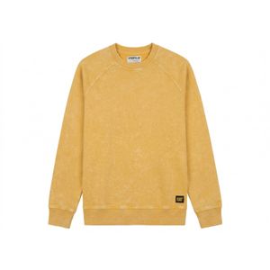 Sudadera Cat Hombre PREMIUM WASH CREW NECK Amarillo