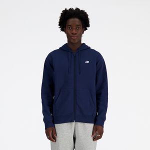 Campera New Balance Hombre Sport Essentials Terry Fullzip Azul Marino