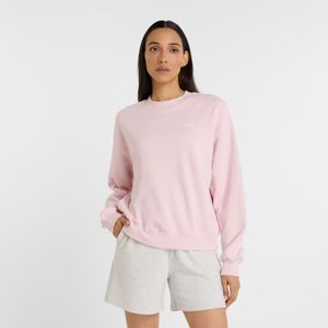 Suéter New Balance Mujer New Balance French Terry Small Rosa