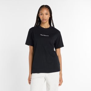 Remera New Balance Mujer Athletics Script T-Shirt Negro