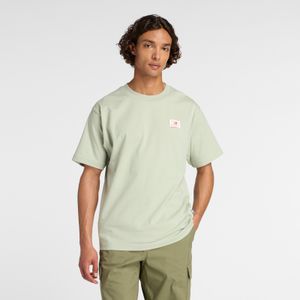 Remera New Balance Hombre WOVEN LABEL T-SHIRT Verde