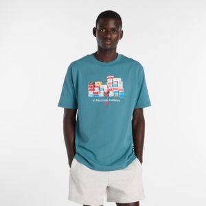 Remera New Balance Hombre BOXES T-SHIRT CELESTE