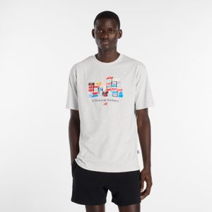 Remera New Balance Hombre BOXES T-SHIRT Gris
