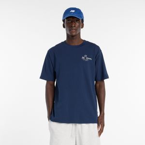Remera New Balance Hombre FOUNTAIN T-SHIRT Azul Marino