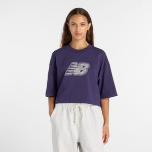 Remera New Balance Mujer LACE NB T-SHIRT Purpura