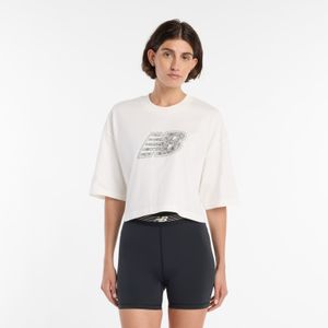 Remera New Balance Mujer LACE NB T-SHIRT Gris