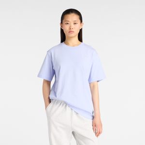 Remera New Balance Mujer Athletics Jersey T-Shirt Celeste