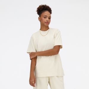 Remera New Balance Mujer Athletics Jersey T-Shirt Beige