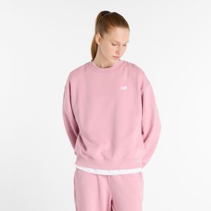Suéter New Balance Mujer New Balance French Terry Small Rosa