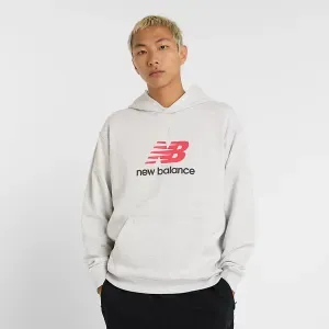 Suéter New Balance Hombre Athletics French Terry Hoodie Gris