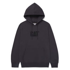 Sudadera Cat Hombre Fleece Cat Logo Pullover Hoodi Gris