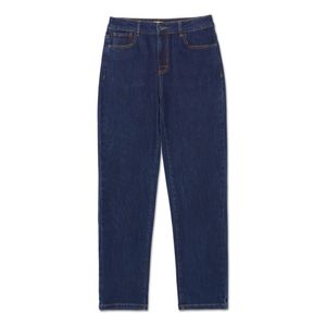 Jeans Cat Mujer Denim High-Rise Straight Azul