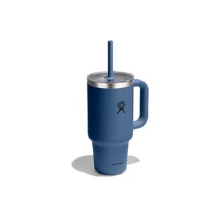 Vaso Hydro Flask Unisex 32 OZ TRAVEL TUMBLER CLEAR LID HARBOR BLUE Azul Marino