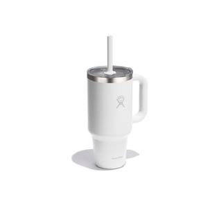Vaso Hydro Flask Unisex 32 OZ TRAVEL TUMBLER CLEAR LID WHITE Blanco