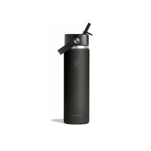 Termo Hydro Flask Unisex 24 OZ WIDE FLEX STRAW CAP BLACK Negro