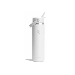 Termo Hydro Flask Unisex 24 OZ WIDE FLEX STRAW CAP WHITE Blanco