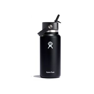 Termo Hydro Flask Unisex 32 OZ WIDE FLEX STRAW CAP BLACK Negro