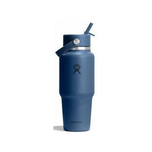 Termo Hydro Flask Unisex 32 OZ WIDE FLEX STRAW TRAVEL BOTTLE HARBOR BLUE Azul Marino