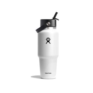 Termo Hydro Flask Unisex 32 OZ WIDE FLEX STRAW TRAVEL BOTTLE WHITE Blanco