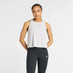 Camisilla New Balance Mujer Drapey Tank Gris