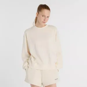 Suéter New Balance Mujer New Balance French Terry Small Beige