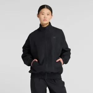Campera New Balance Mujer Graphic Woven Jacket Negro