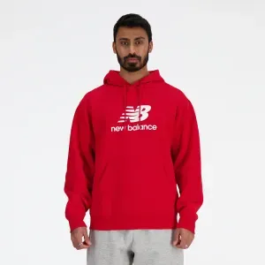 Suéter New Balance Hombre Nb Stacked Logo French Terry Rojo