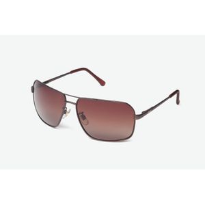 Lente B+D De Sol Rectangular Aviador Metal Marron Marron
