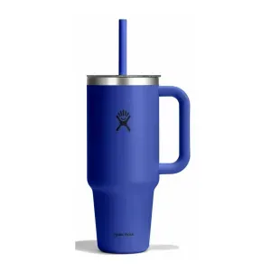 Vaso Hydro Flask Unisex 40 OZ TRAVEL TUMBLER CLEAR LID CAPRI BLUE Azul