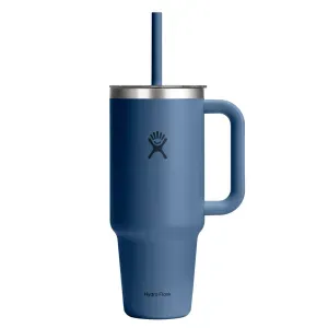 Vaso Hydro Flask Unisex 40 OZ TRAVEL TUMBLER CLEAR LID HARBOR BLUE Azul Marino