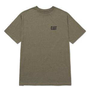 Remera Cat Hombre Cat Small Logo Tee Verde