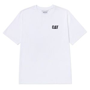 Remera Cat Hombre Cat Small Logo Tee Blanco