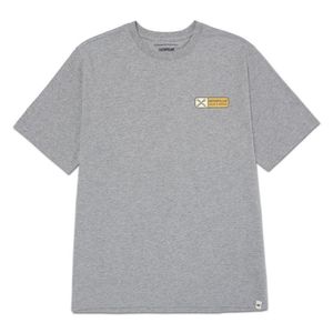 Remera Cat Hombre Sales And Service Graphic Tee 1 Gris