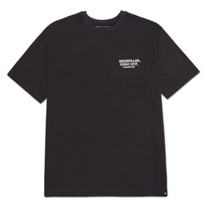 Remera Cat Hombre Moto Graphic Tee 3 Negro