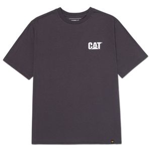 Remera Cat Hombre Moto Urban Graphic Tee Gris
