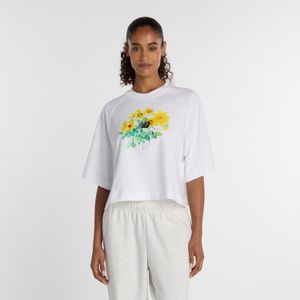 Remera New Balance Mujer S/S COTTON TSHIRT Blanco